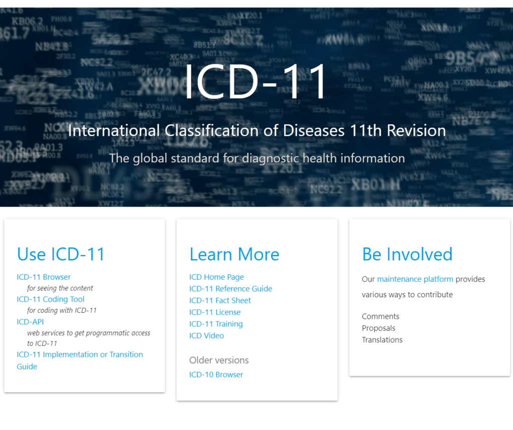 WHO　ICD11